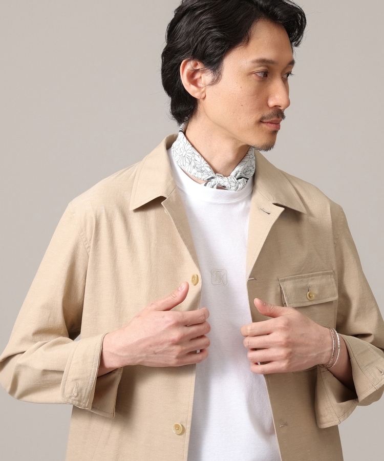 タケオキクチ(TAKEO KIKUCHI)の【軽羽織】ストレッチ シャツジャケット10