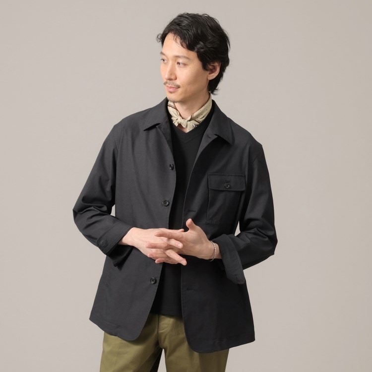タケオキクチ(TAKEO KIKUCHI)の【軽羽織】ストレッチ シャツジャケット テーラードジャケット