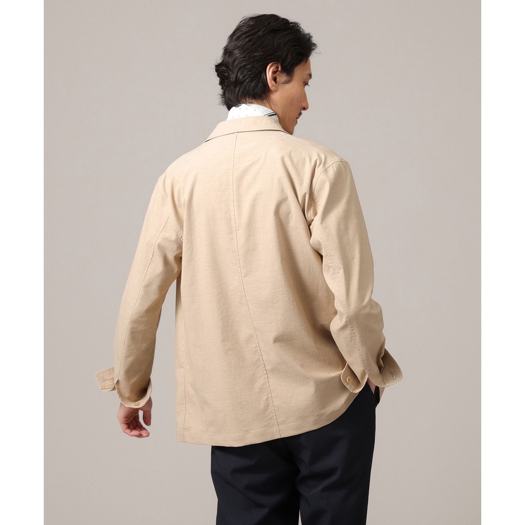 タケオキクチ(TAKEO KIKUCHI)の【軽羽織】ストレッチ シャツジャケット11