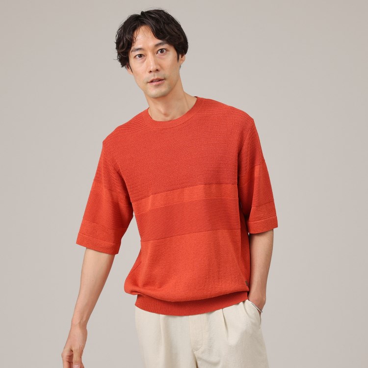 タケオキクチ(TAKEO KIKUCHI)の【Sサイズ～】和紙 ニット Tシャツ ニット/セーター