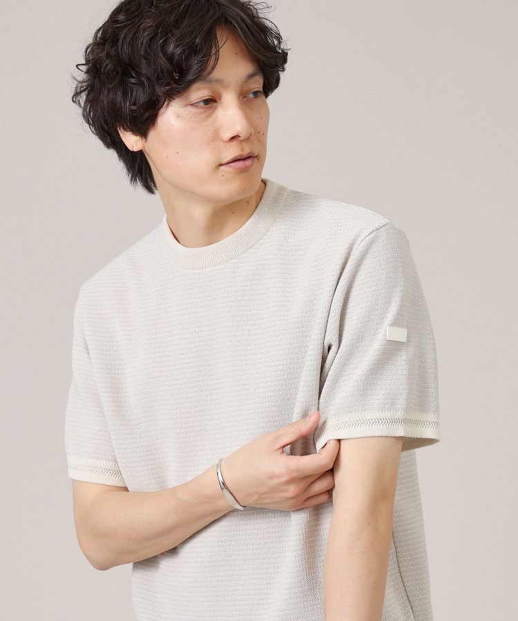 タケオキクチ(TAKEO KIKUCHI)の【Made in JAPAN】和紙 ボーダーニットTシャツ2