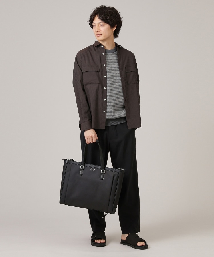 タケオキクチ(TAKEO KIKUCHI)の【Made in JAPAN】和紙 ボーダーニットTシャツ32