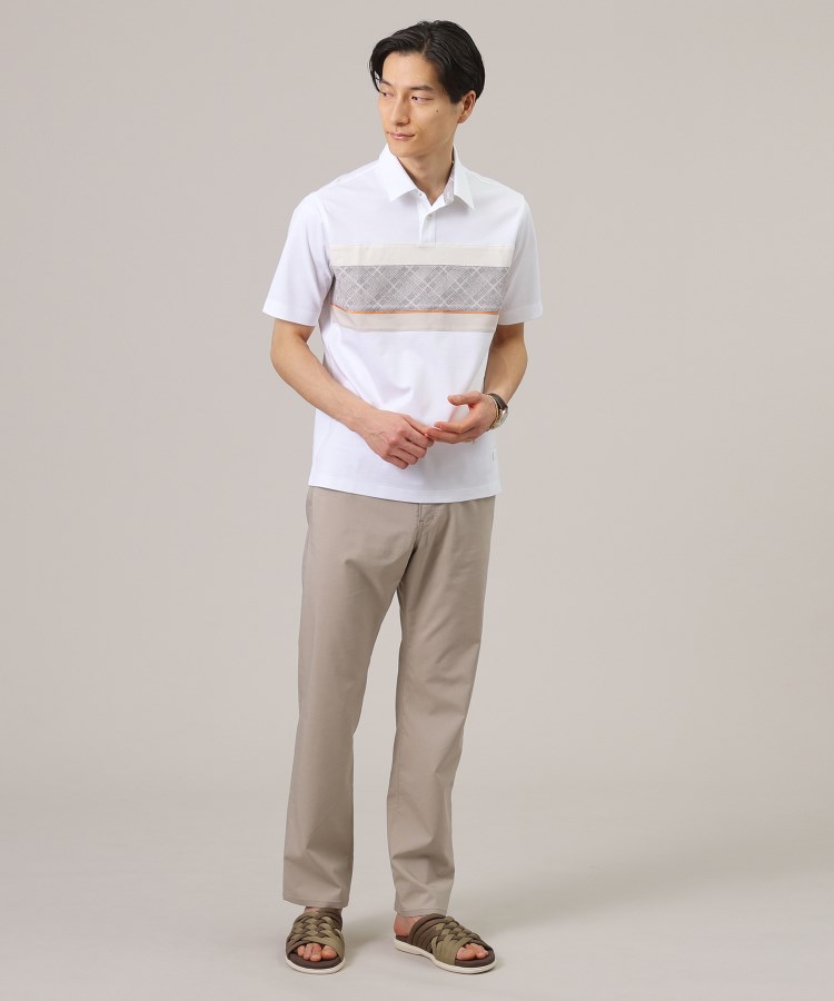 タケオキクチ(TAKEO KIKUCHI)のファブリックパネル切替 ポロシャツ3