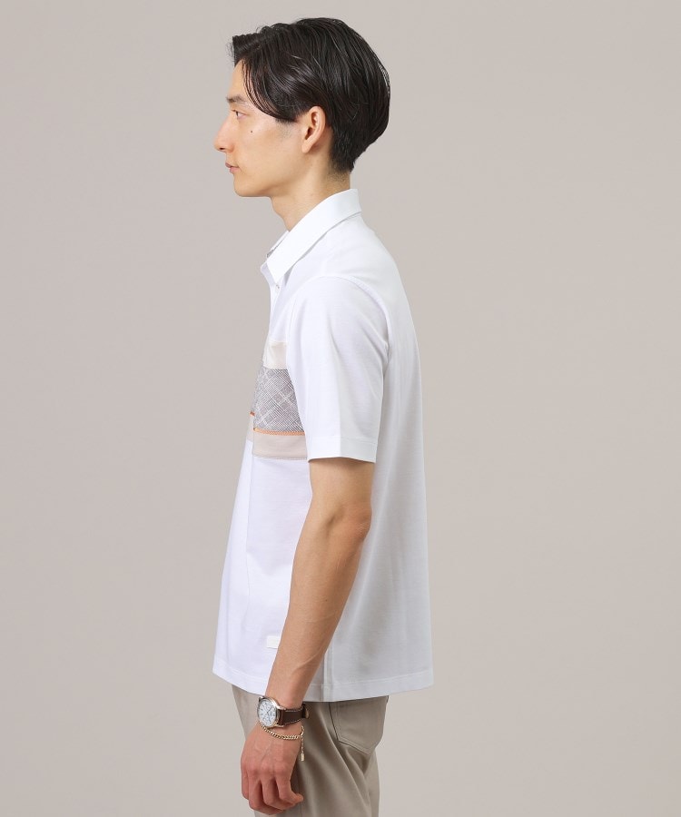 タケオキクチ(TAKEO KIKUCHI)のファブリックパネル切替 ポロシャツ11