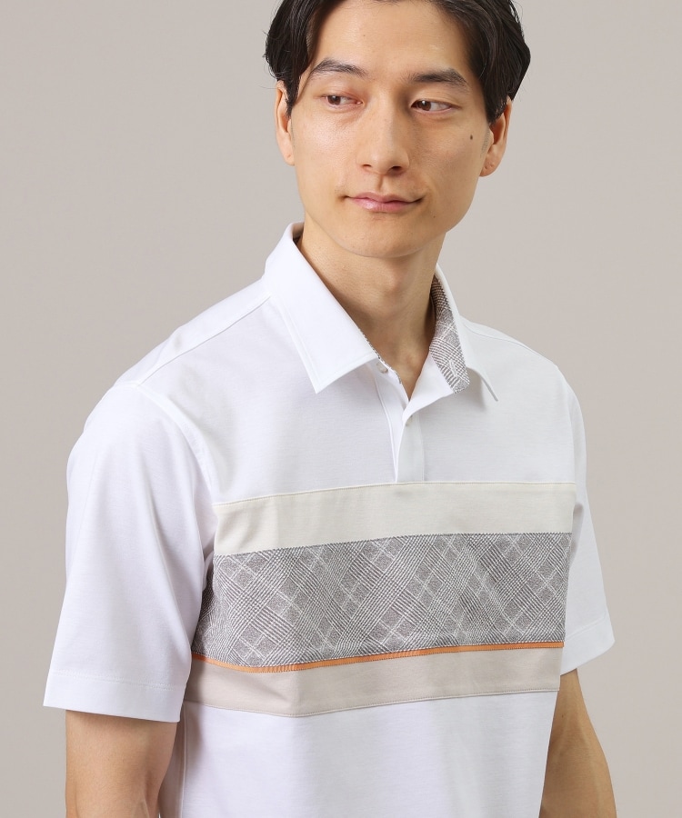タケオキクチ(TAKEO KIKUCHI)のファブリックパネル切替 ポロシャツ17