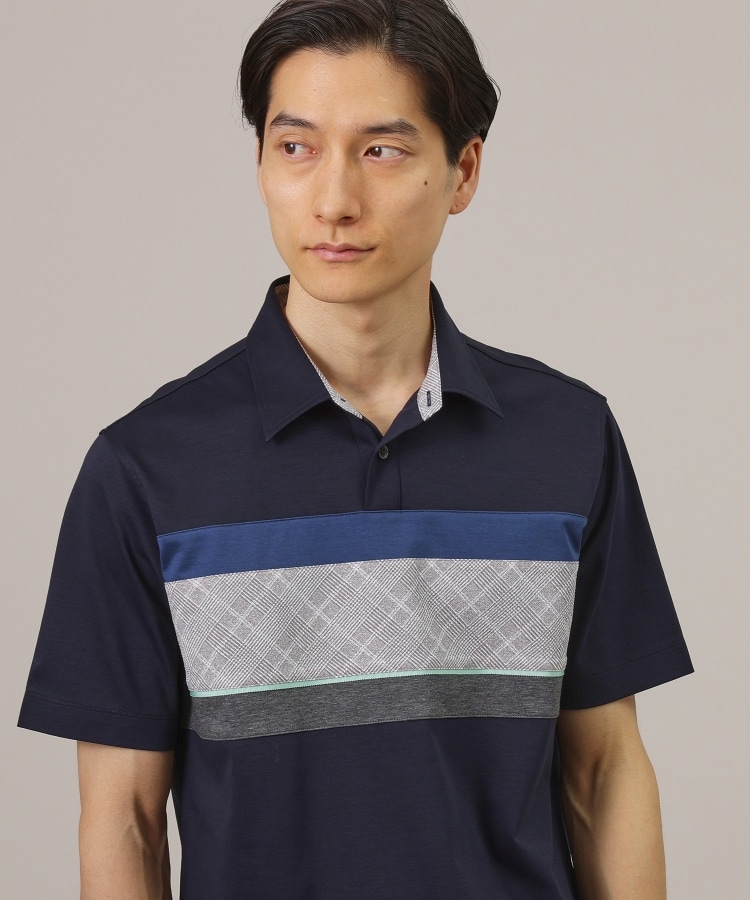 タケオキクチ(TAKEO KIKUCHI)のファブリックパネル切替 ポロシャツ32