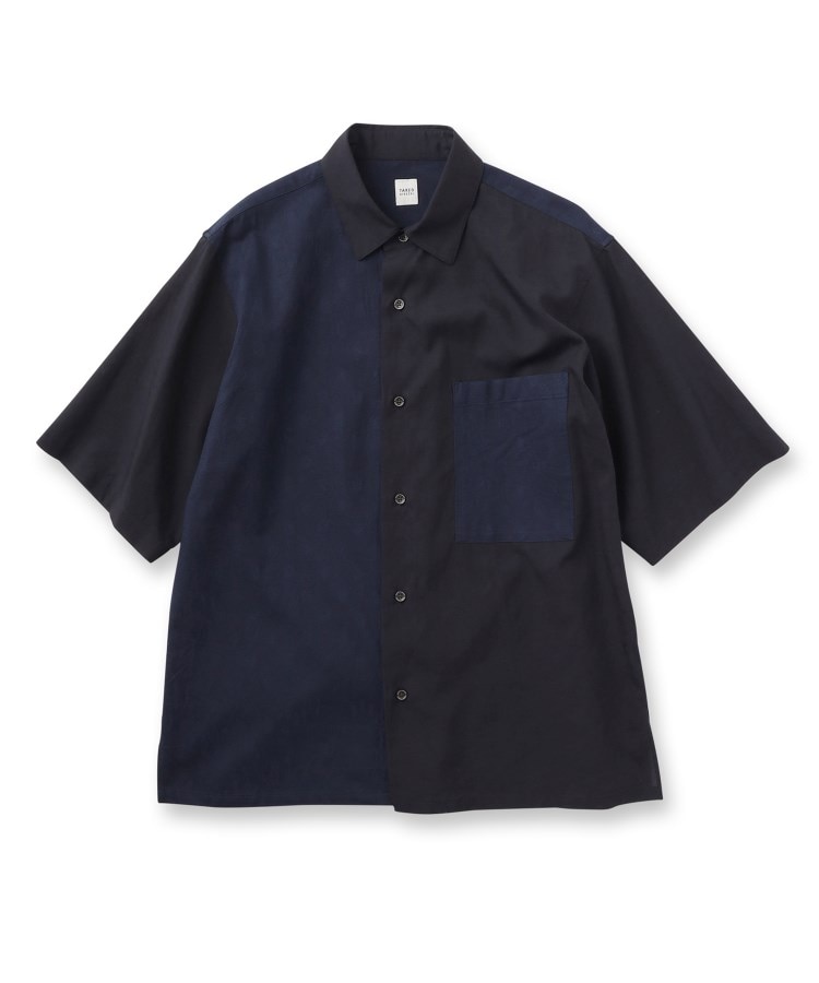 タケオキクチ(TAKEO KIKUCHI)の【Made in JAPAN】パーツブロッキング 半袖シャツ1