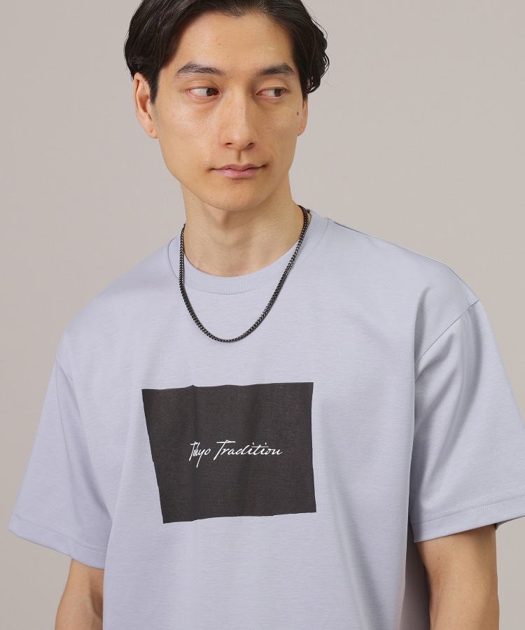 タケオキクチ(TAKEO KIKUCHI)の【日本製/プリントT】ラフタッチ ボックスプリント Tシャツ23