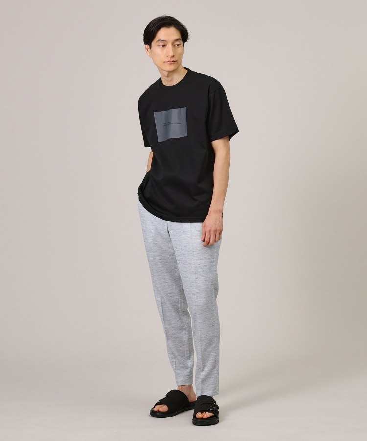 タケオキクチ(TAKEO KIKUCHI)の【日本製/プリントT】ラフタッチ ボックスプリント Tシャツ35