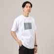 タケオキクチ(TAKEO KIKUCHI)の【プリントT】ラフタッチ ボックスプリント Tシャツ ホワイト(001)