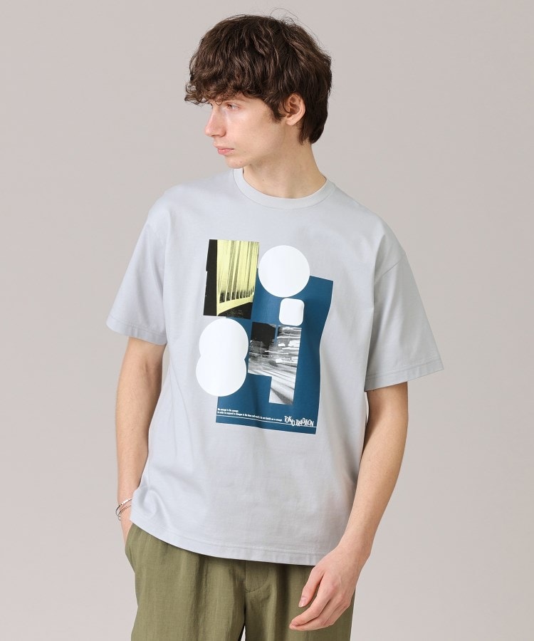 タケオキクチ(TAKEO KIKUCHI)の【プリントT】アートグラフィック Tシャツ グレー(012)