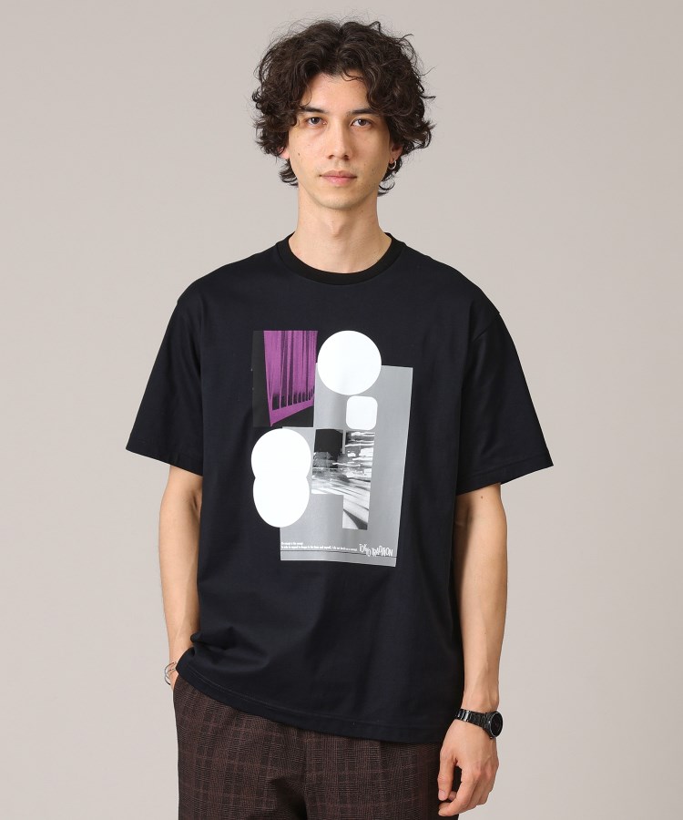 タケオキクチ(TAKEO KIKUCHI)の【プリントT】アートグラフィック Tシャツ ブラック(019)