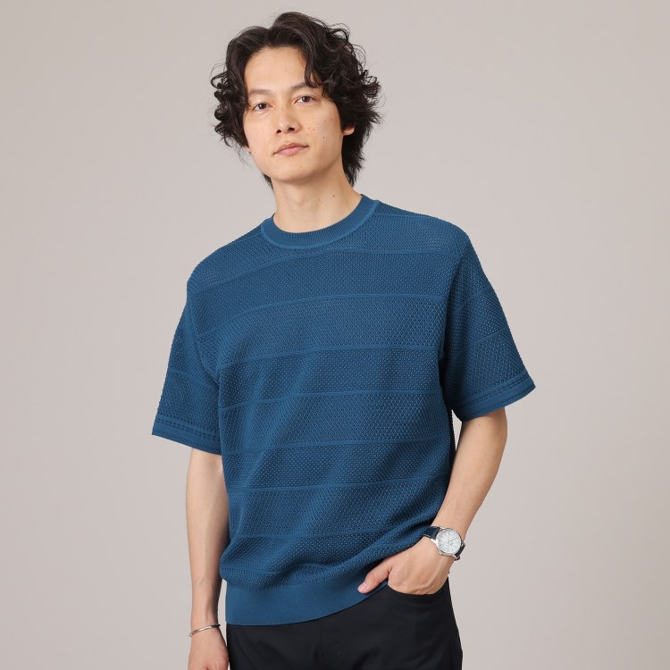 タケオキクチ(TAKEO KIKUCHI)のスポンディッシュ ニット Tシャツ