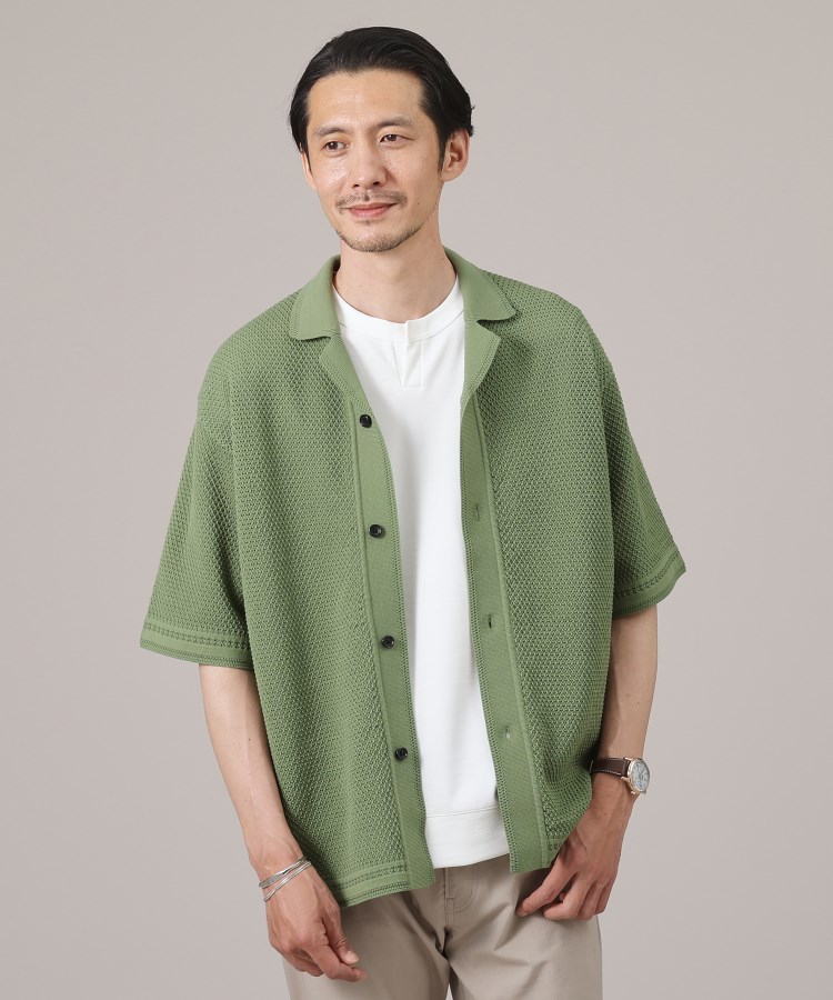 タケオキクチ(TAKEO KIKUCHI)の【夏の軽羽織】スポンディッシュ サマーニットシャツ7