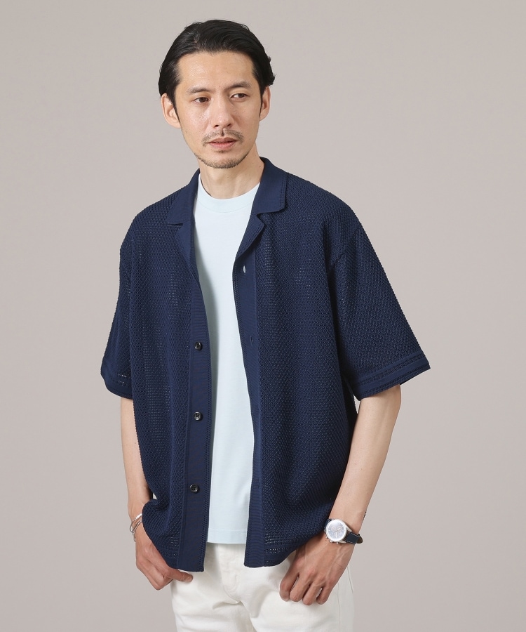 タケオキクチ(TAKEO KIKUCHI)の【夏の軽羽織】スポンディッシュ サマーニットシャツ36