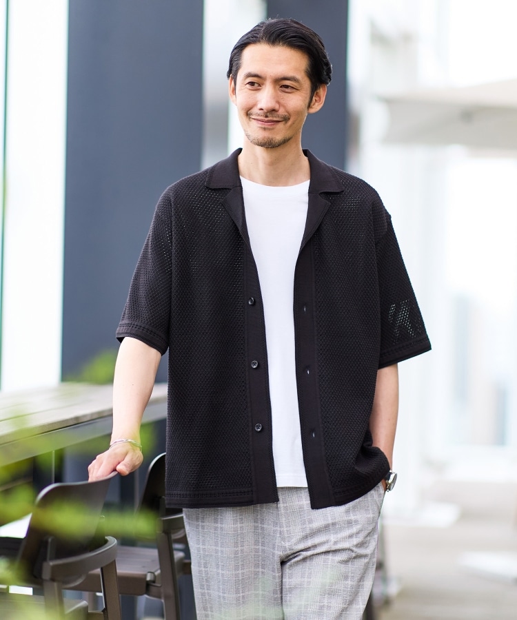 タケオキクチ(TAKEO KIKUCHI)の【夏の軽羽織】スポンディッシュ サマーニットシャツ51