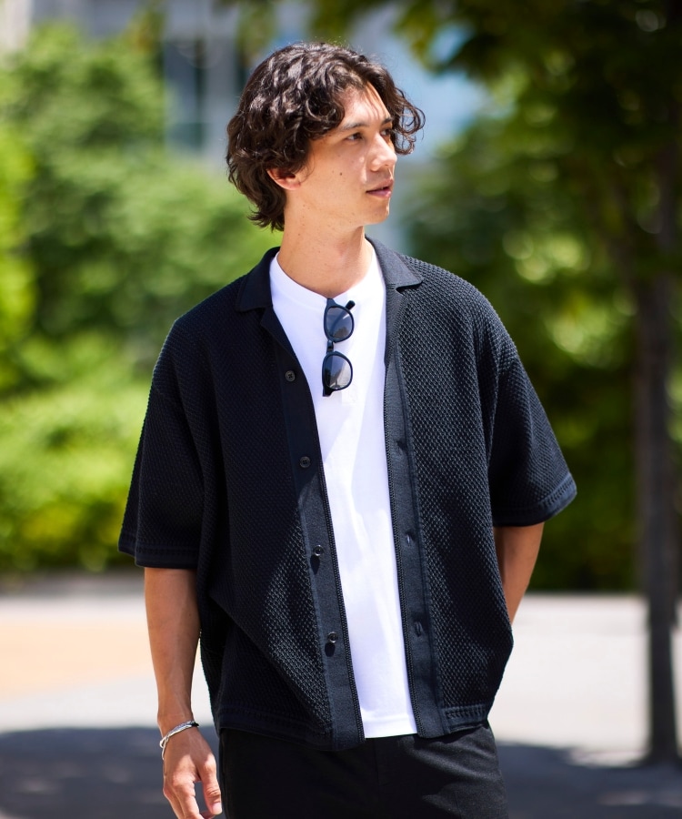 タケオキクチ(TAKEO KIKUCHI)の【夏の軽羽織】スポンディッシュ サマーニットシャツ55