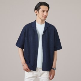 タケオキクチ(TAKEO KIKUCHI)の【夏の軽羽織】スポンディッシュ サマーニットシャツ