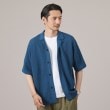 タケオキクチ(TAKEO KIKUCHI)の【夏の軽羽織】スポンディッシュ サマーニットシャツ ブルー(092)