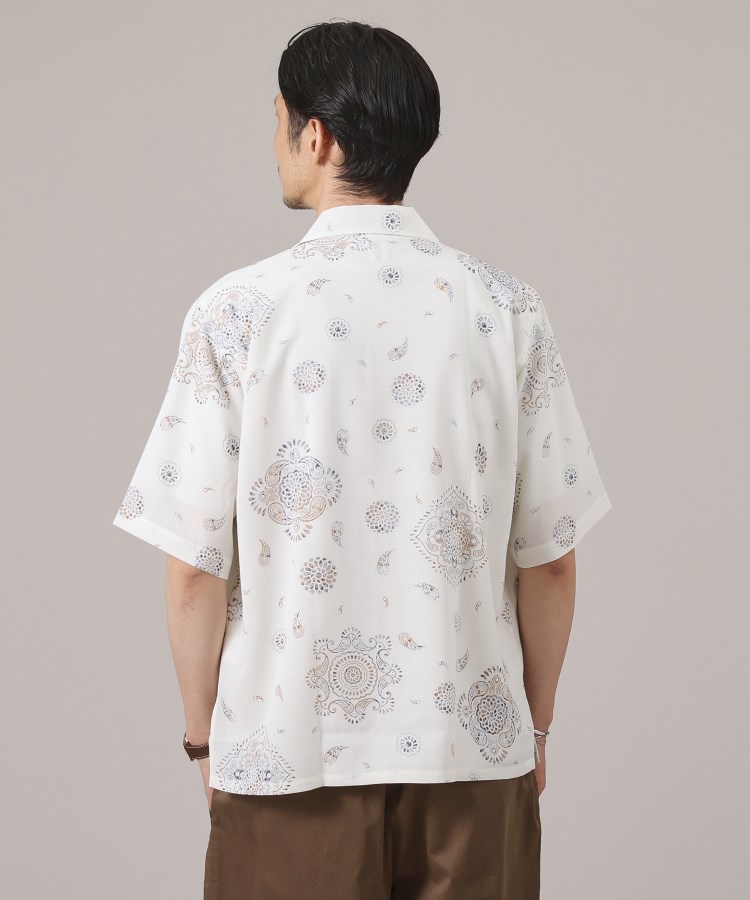 タケオキクチ(TAKEO KIKUCHI)の【ペイズリー紋】オープンカラーシャツ3