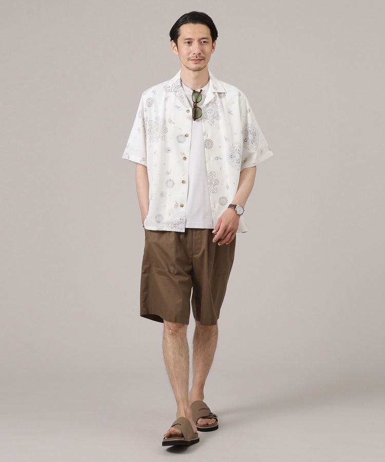 タケオキクチ(TAKEO KIKUCHI)の【ペイズリー紋】オープンカラーシャツ5