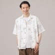 タケオキクチ(TAKEO KIKUCHI)の【ペイズリー紋】オープンカラーシャツ ベージュ(152)
