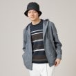 タケオキクチ(TAKEO KIKUCHI)の麻ブレンド パネルボーダー ニットTシャツ7