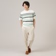 タケオキクチ(TAKEO KIKUCHI)の麻ブレンド パネルボーダー ニットTシャツ12