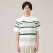 タケオキクチ(TAKEO KIKUCHI)の麻ブレンド パネルボーダー ニットTシャツ14