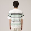 タケオキクチ(TAKEO KIKUCHI)の麻ブレンド パネルボーダー ニットTシャツ16