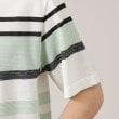 タケオキクチ(TAKEO KIKUCHI)の麻ブレンド パネルボーダー ニットTシャツ18