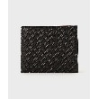 タケオキクチ(TAKEO KIKUCHI)の〆メッシュ スリム2つ折り財布 ブラック(019)