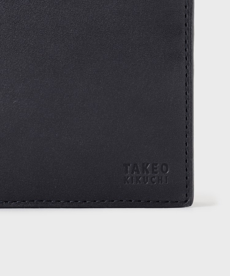 タケオキクチ(TAKEO KIKUCHI)のオイルスムースレザー 2つ折り財布6
