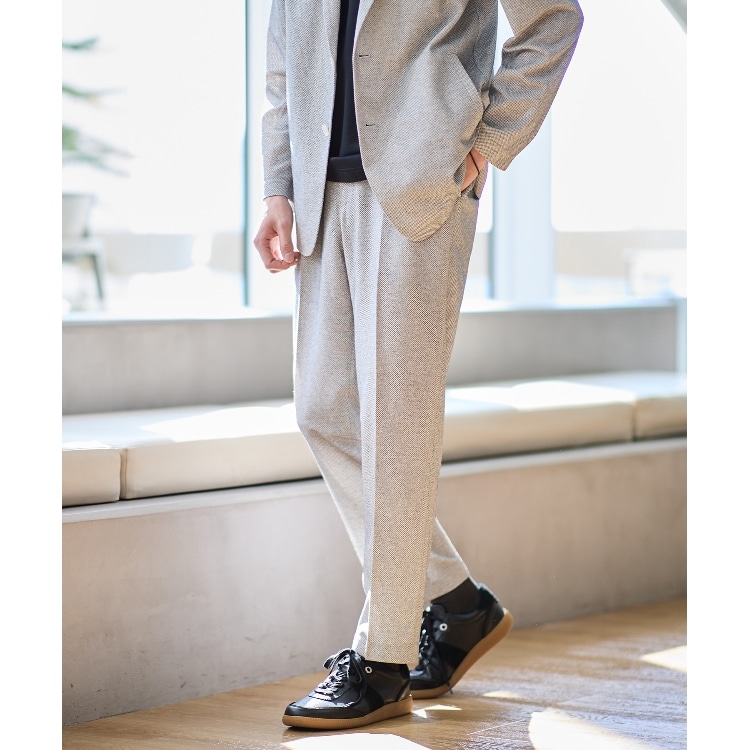 タケオキクチ(TAKEO KIKUCHI)の【抗菌防臭】尾州リネン ドビーメッシュ イージーパンツ フルレングスパンツ