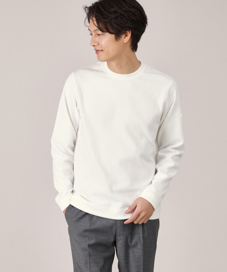 Sサイズ~】ウールブレンド ポンチ カットソー(カットソー Sサイズ~】ウールブレンド ポンチ カットソー(カットソー