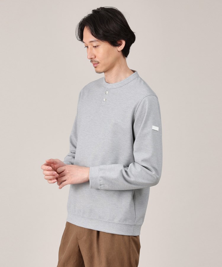 タケオキクチ(TAKEO KIKUCHI)のメランジ ハニカム プルーバー3