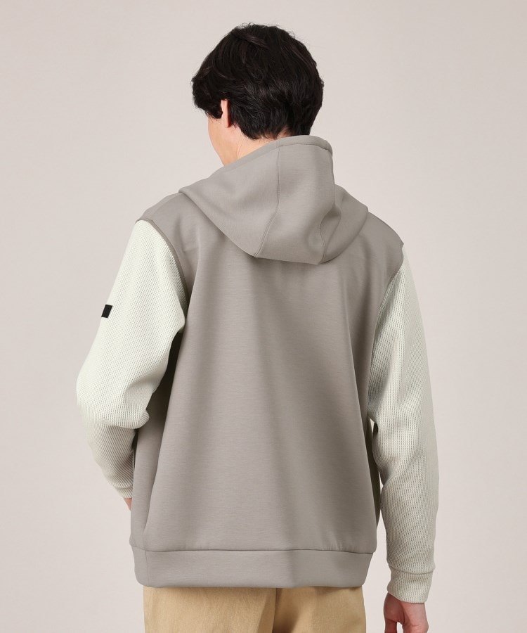 Made in JAPAN】ニットスリーブ ジップアップ パーカー Made in JAPAN】ニットスリーブ ジップアップ パーカー