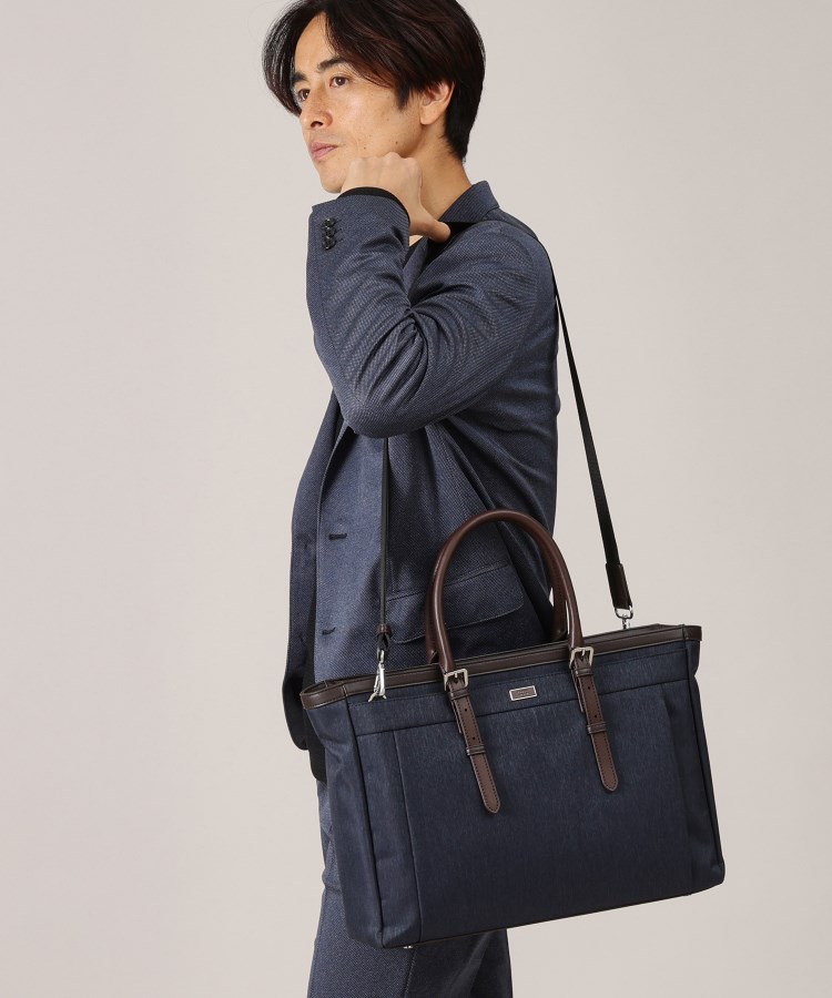 タケオキクチ(TAKEO KIKUCHI)のヘアラインスリム 横型トートバッグ19
