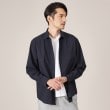 タケオキクチ(TAKEO KIKUCHI)の【Made in JAPAN】麻調ショートカラーシャツ ネイビー(094)