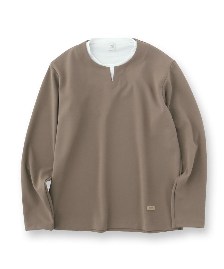 タケオキクチ(TAKEO KIKUCHI)の【Made in JAPAN】フェイクレイヤード　キーネック　カットソー1