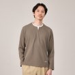 タケオキクチ(TAKEO KIKUCHI)の【Made in JAPAN】フェイクレイヤード　キーネック　カットソー トープ(054)