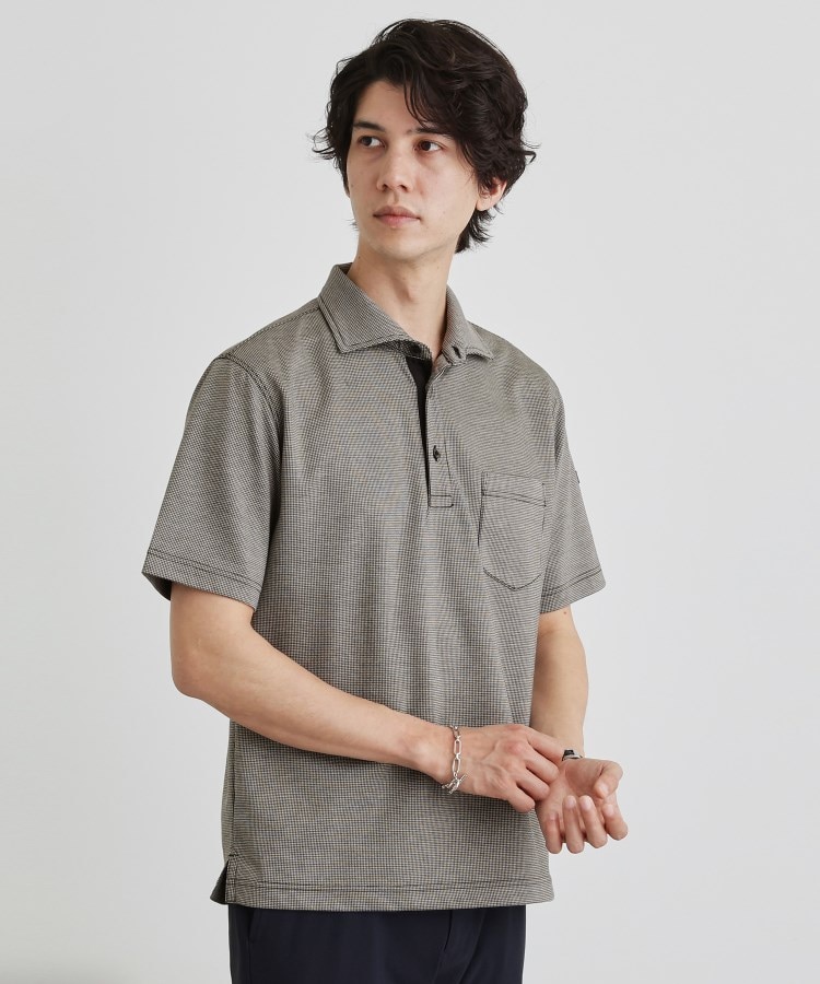 千鳥柄ポロシャツ(ポロシャツ) | TAKEO KIKUCHI(タケオキクチ 千鳥柄ポロシャツ(ポロシャツ) | TAKEO KIKUCHI(タケオキクチ