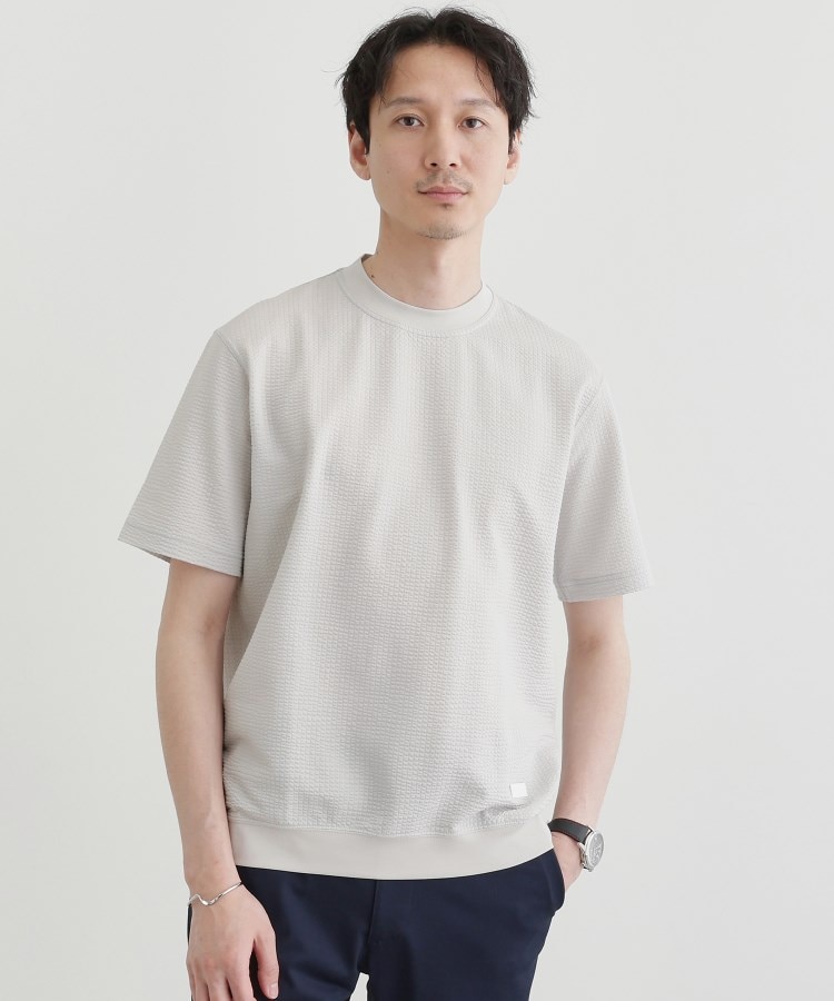 タケオキクチ(TAKEO KIKUCHI)の【抗菌防臭】サッカージャージプルオーバー グレー(012)