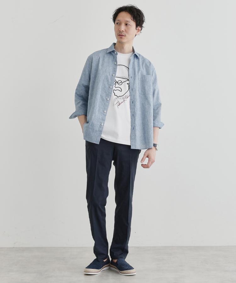 タケオキクチ(TAKEO KIKUCHI)のサイドゴアウエスト ストレートパンツ13