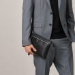 タケオキクチ(TAKEO KIKUCHI)の水シボレザー2WAYクラッチバッグ14