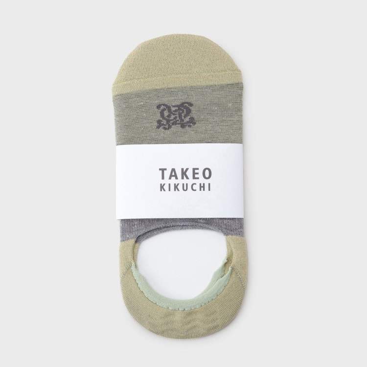 タケオキクチ(TAKEO KIKUCHI)のミジンボーダーカバーソックス ソックス