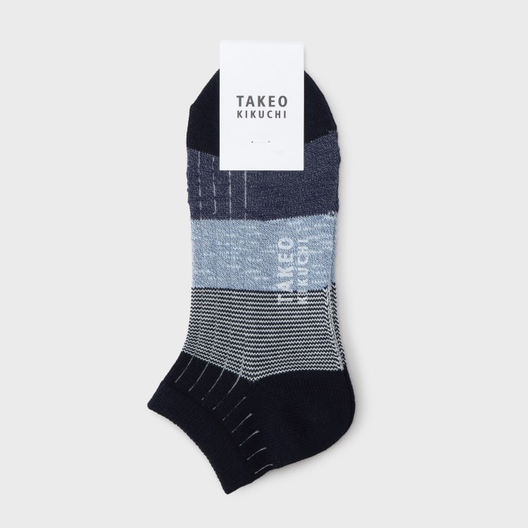タケオキクチ(TAKEO KIKUCHI)のミックスボーダーショートソックス ソックス