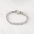 タケオキクチ(TAKEO KIKUCHI)のオーバルチェーンブレスレット シルバー(106)