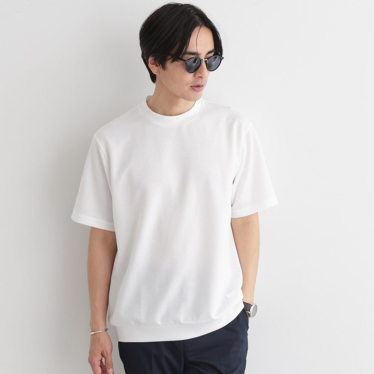 タケオキクチ(TAKEO KIKUCHI)の【尾州ファブリック】 スライドパズル柄 ポンチ プルオーバー カットソー