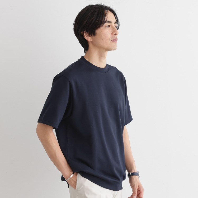 タケオキクチ(TAKEO KIKUCHI)の【尾州ファブリック】 スライドパズル柄 ポンチ プルオーバー カットソー